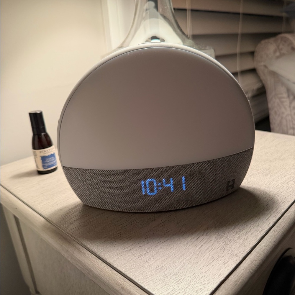 Hatch White and Gray LED Alarm Clock